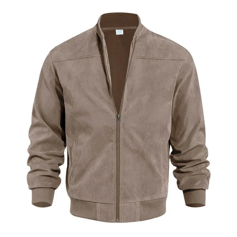 Classic Suede Bomber Jacket
