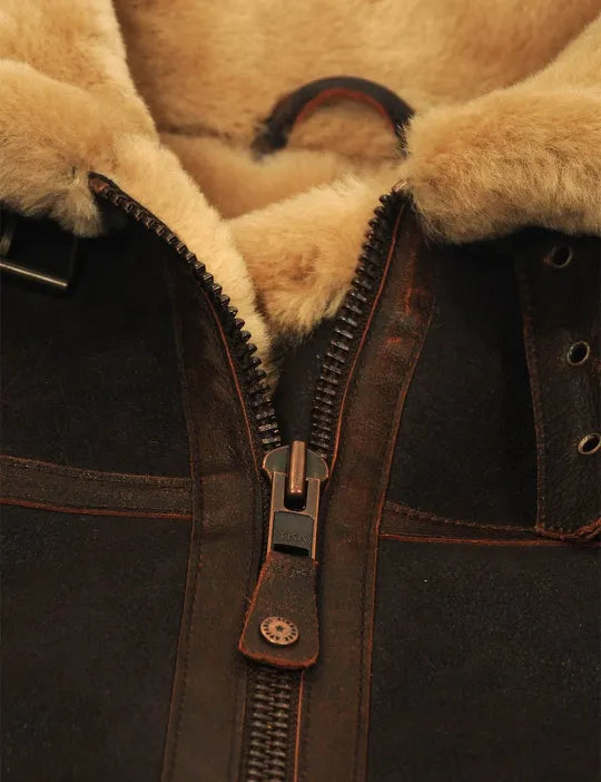 SHEEPSKIN BOMBER JACKET