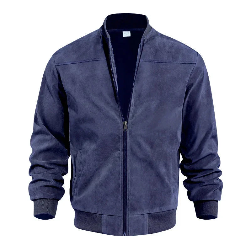 Classic Suede Bomber Jacket